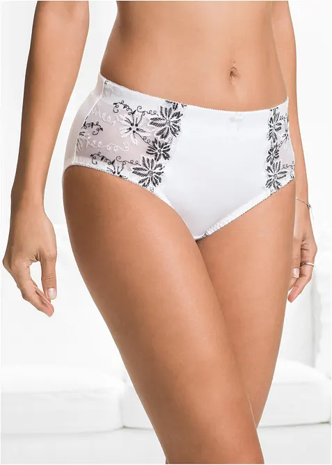 Slip modellante con ricamo delicato (pacco da 2), bonprix