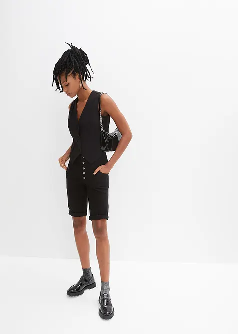 Bermuda in misto cotone elasticizzato, bonprix