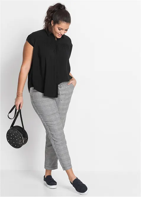 Camicetta oversize a maniche corte in viscosa fluente, bonprix