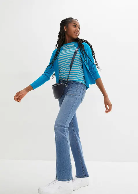 Jeans comodi, flared, bonprix