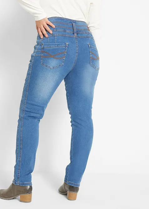Jeans modellanti slim, vita alta, bonprix
