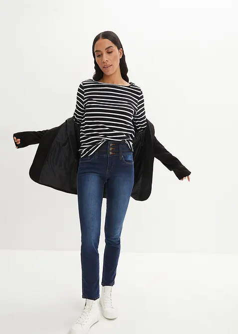 Jeans modellanti slim, vita alta, bonprix