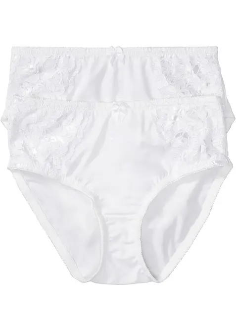 Slip alto con pizzo delicato (pacco da 2), bonprix