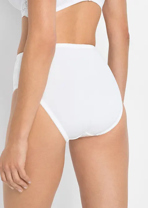 Slip alto con pizzo delicato (pacco da 2), bonprix