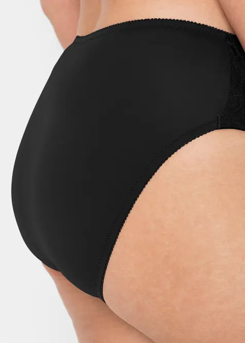 Slip alto con pizzo delicato (pacco da 2), bonprix