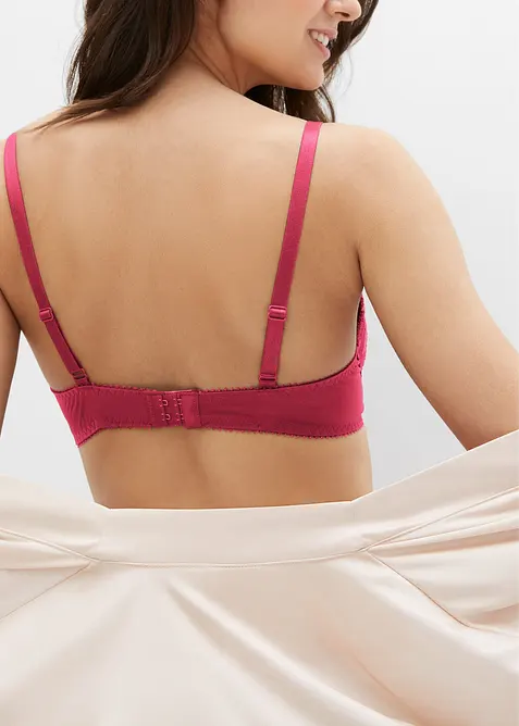 Reggiseno push-up con pizzo fine (pacco da 3), bonprix