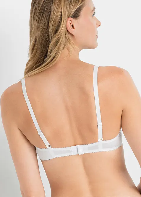 Reggiseno push-up con pizzo fine (pacco da 3), bonprix