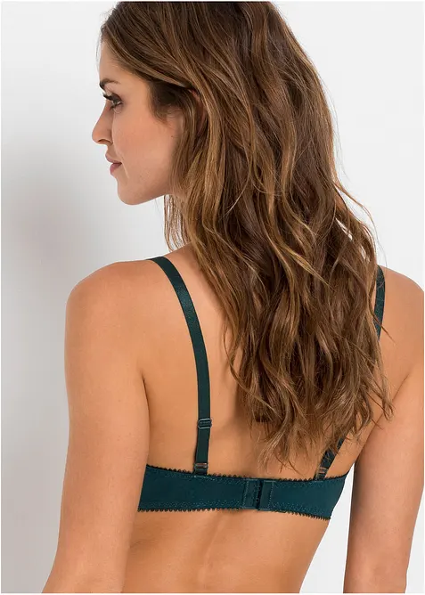 Reggiseno push-up con pizzo fine (pacco da 3), bonprix