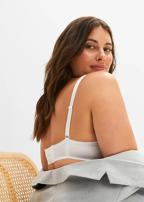 Reggiseno push-up con pizzo fine (pacco da 3), bonprix