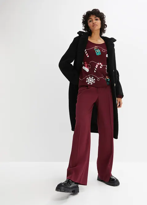 Maglione natalizio in filato fine, bonprix