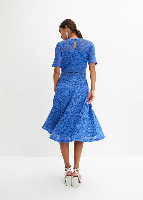 Abito in pizzo con inserto a uncinetto, bonprix