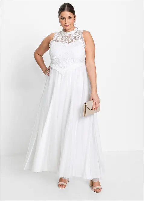Abito da sposa con tulle e pizzo, bonprix
