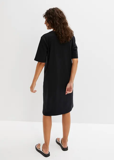 Abito t-shirt oversize in puro cotone (pacco da 2), bonprix