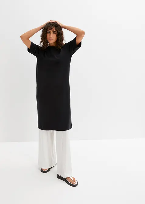 Abito t-shirt oversize in puro cotone (pacco da 2), bonprix