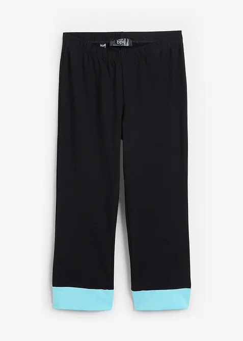 Leggings a pinocchietto sportivi con bordi a contrasto, bonprix