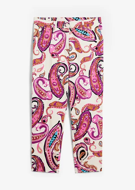 Pantaloni elasticizzati cropped, bonprix