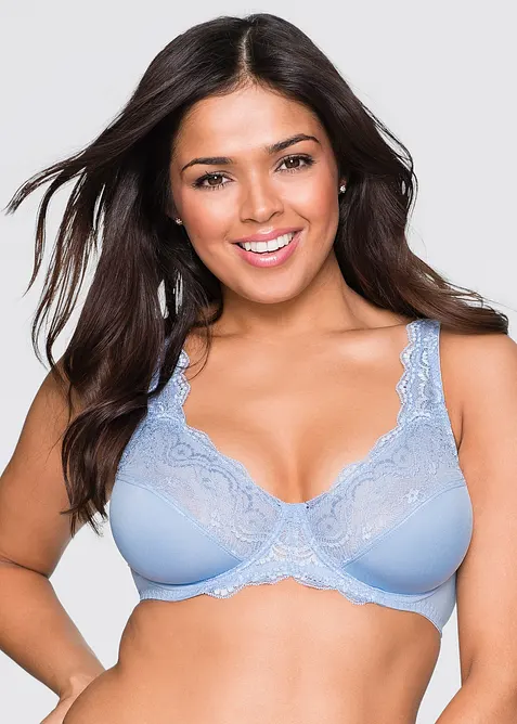 Reggiseno con ferretto e pizzo delicato (pacco da 2), bonprix