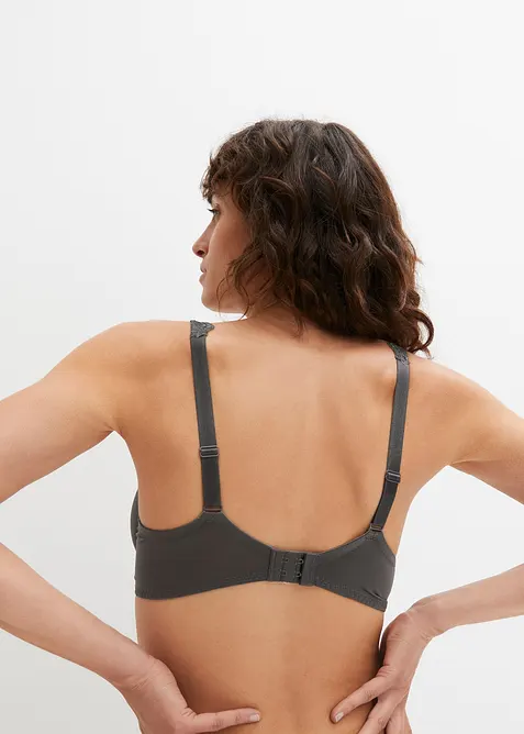 Reggiseno con ferretto e pizzo delicato (pacco da 2), bonprix