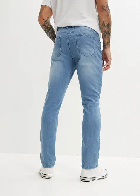 Jeans elasticizzati leggeri slim fit, straight, bonprix