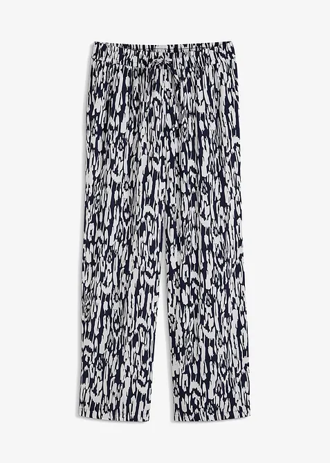 Pantaloni con elastico in vita in viscosa fluente, bonprix