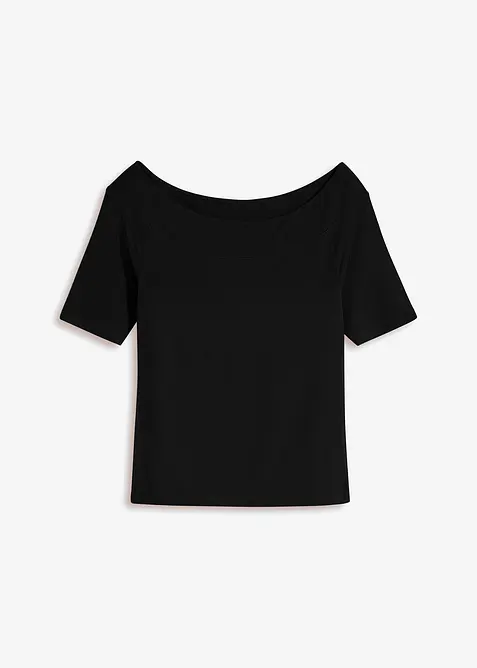 Maglia con spalle scoperte in misto viscosa, bonprix