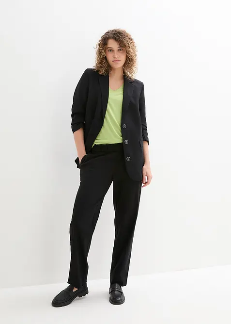 Maglia lunga in misto viscosa, bonprix