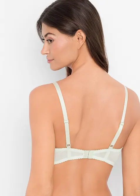 Reggiseno con coppe preformate e ricamo delicato (pacco da 2), bonprix