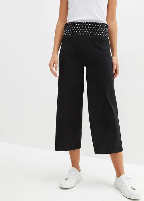 Pantaloni culotte da casa con bordo elastico in vita, bonprix