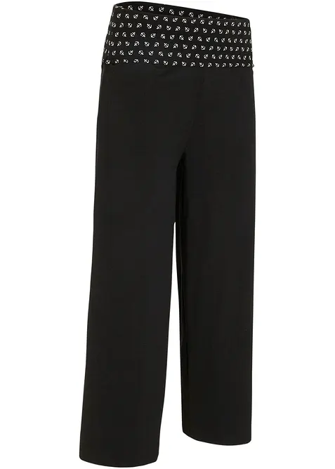 Pantaloni culotte da casa con bordo elastico in vita, bonprix