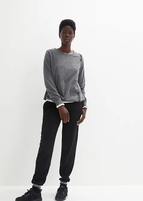 Maglia ampia a maniche lunghe per lo sport, bonprix