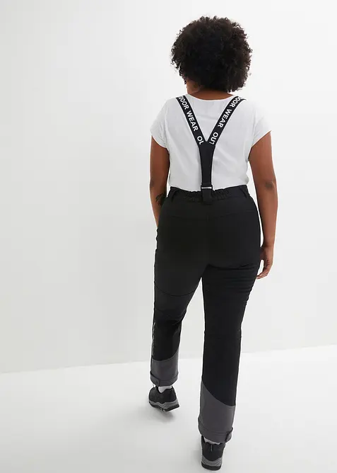 Pantaloni tecnici idrorepellenti in softshell elasticizzato, bonprix