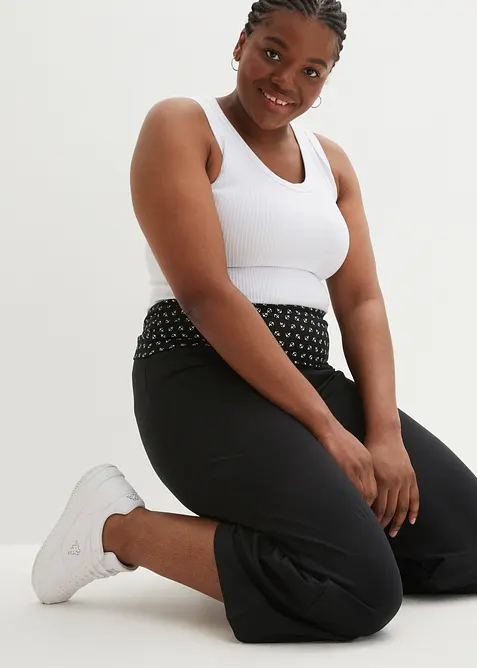 Pantaloni culotte da casa con bordo elastico in vita, bonprix