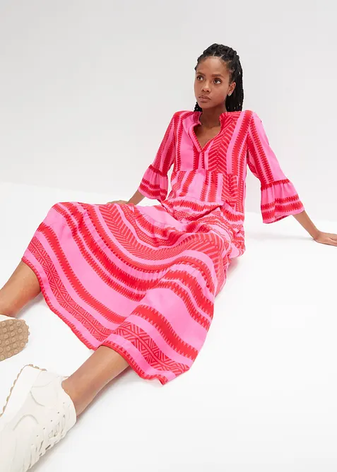 Abito lungo in viscosa fluente, bonprix