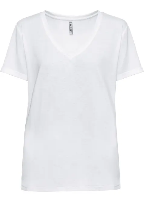 T-shirt con scollo a V, bonprix