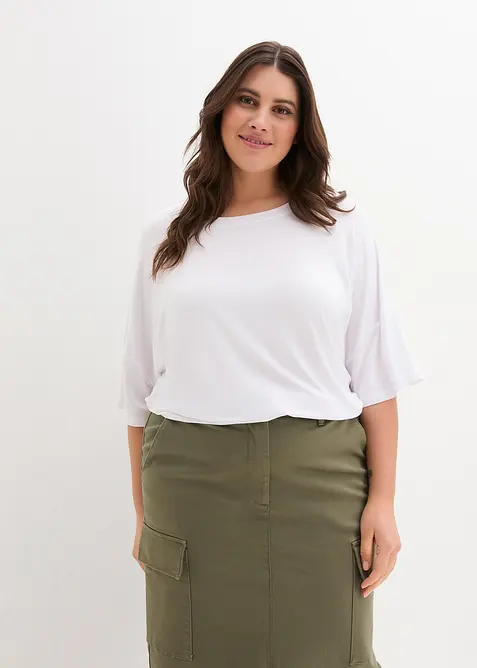 Maxi maglia in viscosa fluente, bonprix