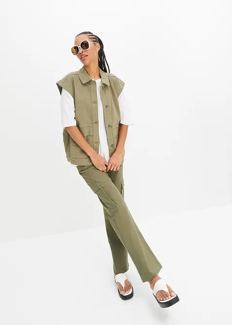 Maxi maglia in viscosa fluente, bonprix