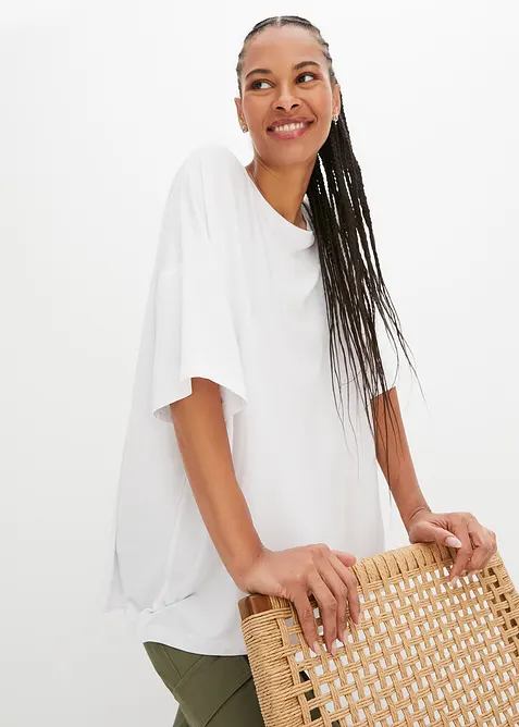 Maxi maglia in viscosa fluente, bonprix