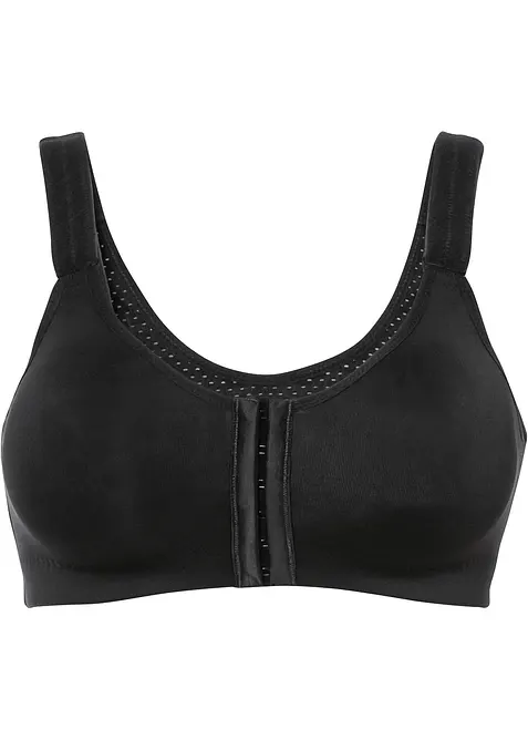 Reggiseno sportivo con chiusura anteriore e sostegno forte, bonprix