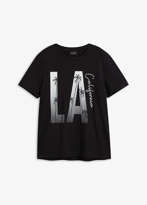 T-shirt in puro cotone biologico, slim fit, bonprix