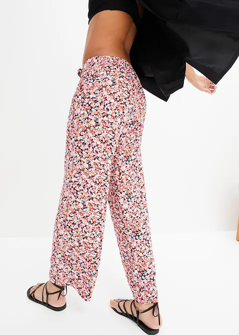 Pantaloni con elastico in vita in pura viscosa, bonprix