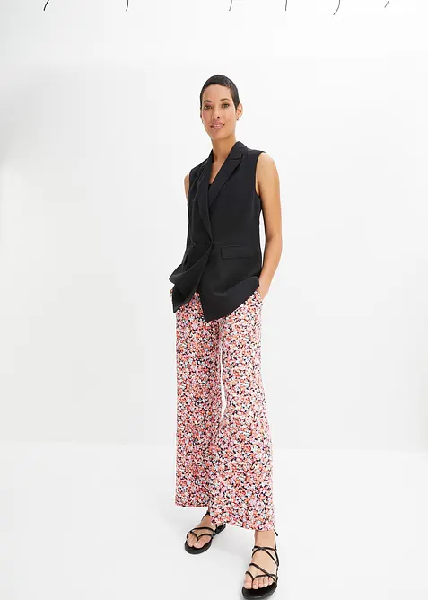 Pantaloni con elastico in vita in pura viscosa, bonprix