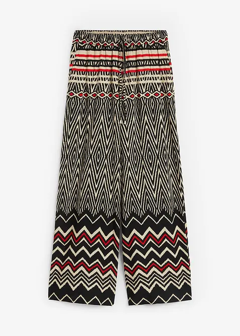 Pantaloni larghi in viscosa fluente, bonprix