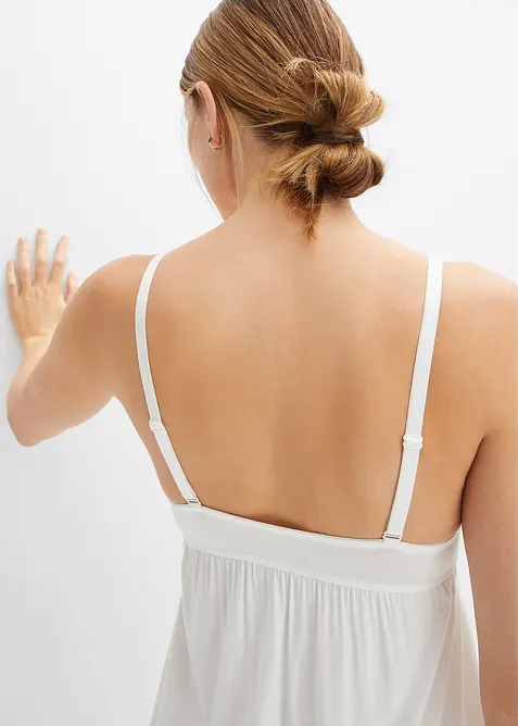 Sottoveste in viscosa con ricami traforati, bonprix