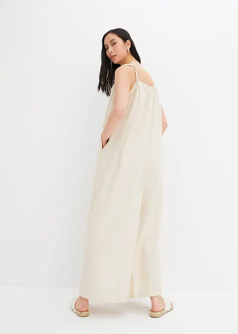 Tuta in misto lino viscosa leggero, bonprix