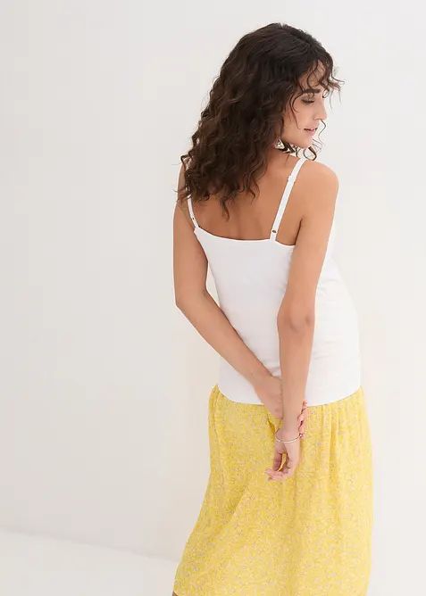 Top prémaman / da allattamento in cotone biologico (pacco da 2), bonprix