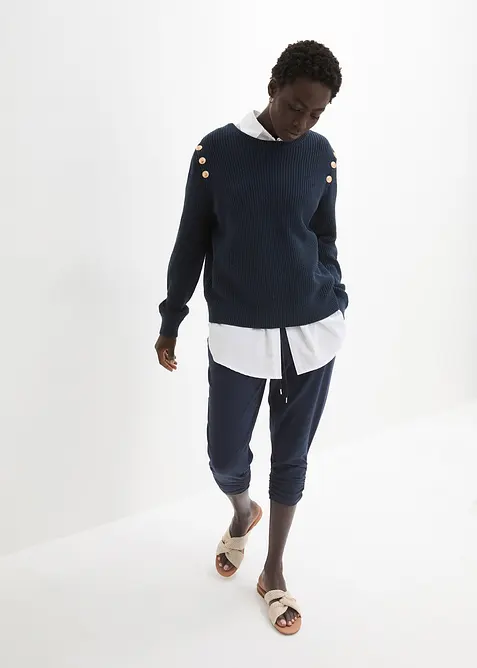 Pantaloni in jersey di misto cotone, bonprix