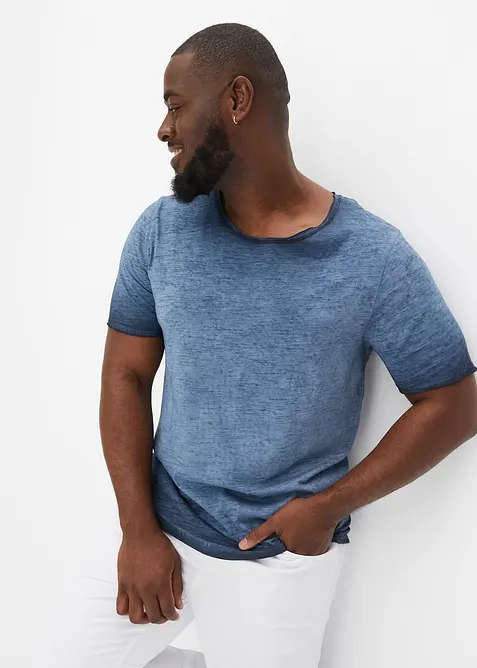 T-shirt in puro cotone biologico con effetto lavato, bonprix