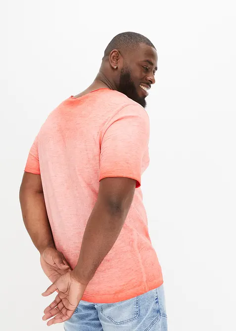 T-shirt in puro cotone biologico con effetto lavato, bonprix