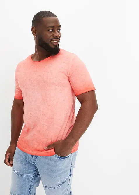 T-shirt in puro cotone biologico con effetto lavato, bonprix