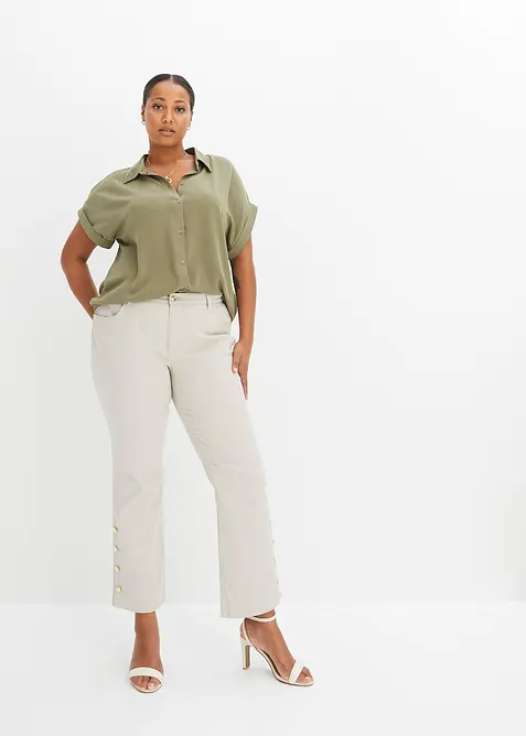 Camicetta a maniche corte con poliestere riciclato, bonprix